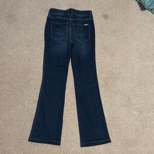 White House Black Market Flare dark wash jeans